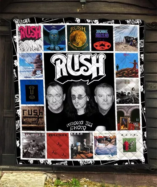 Rush Neil Young Albums Quilt Blanket, Home Decor Gift For Fans
