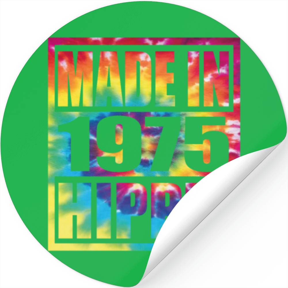 Hippie Birthday 1975 Stickers