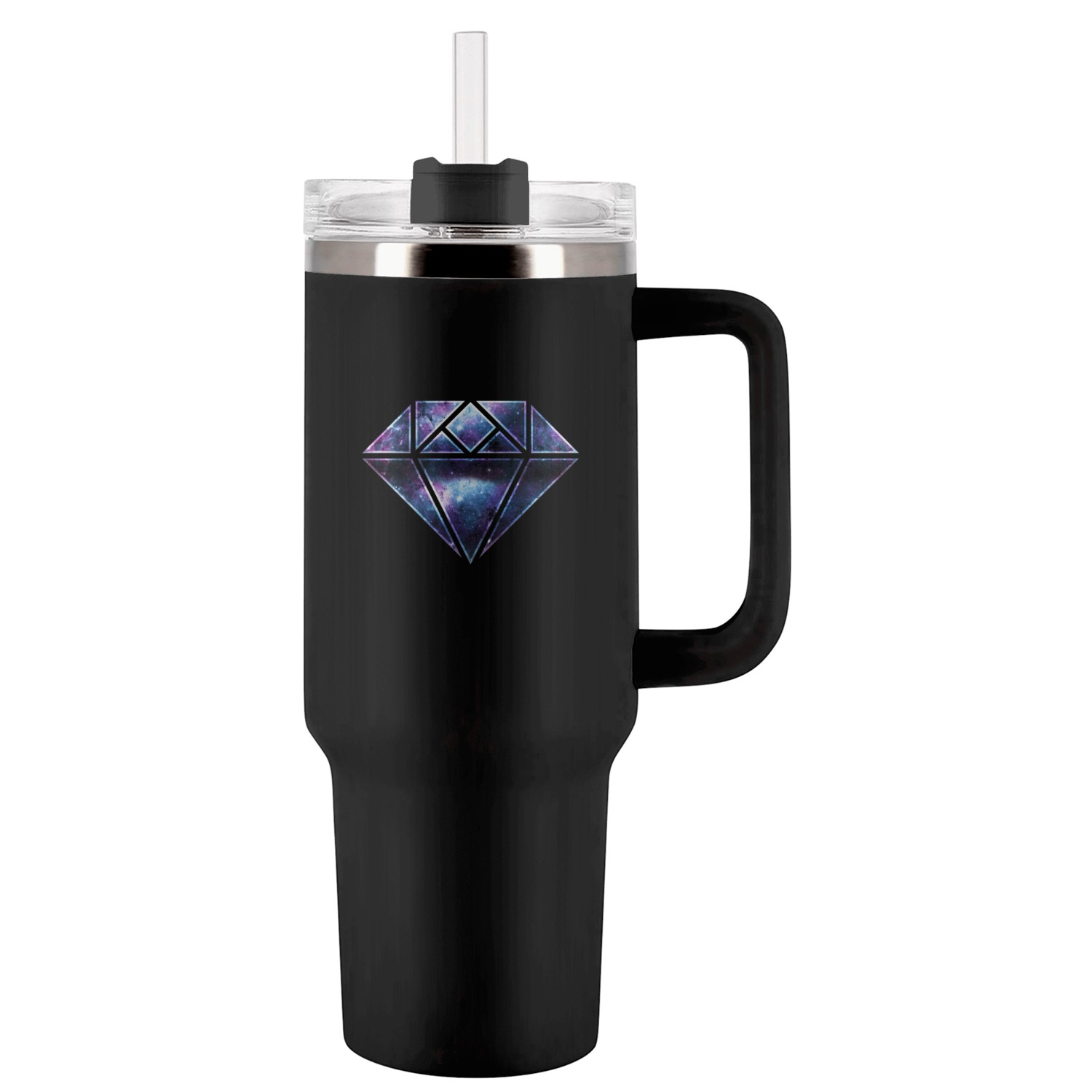 Galactic Diamond Tumblers 40 Oz With Handle