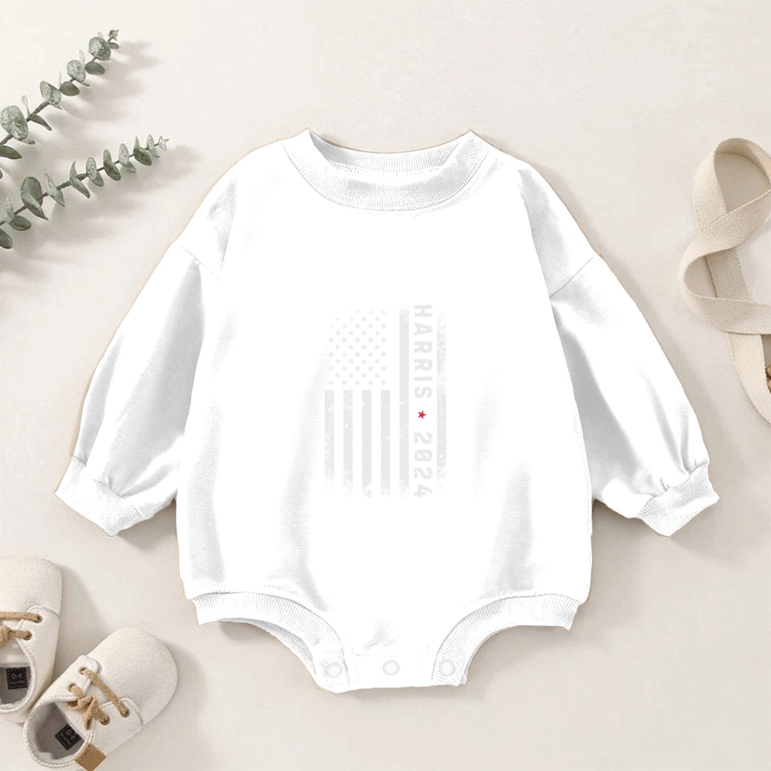 Harris 2024 Kamala Harris For President Baby Romper Sweatshirts
