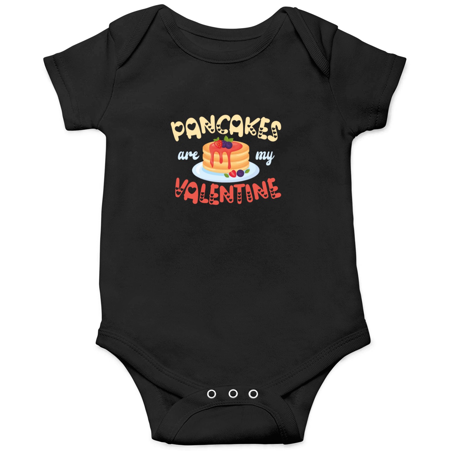 Pancake Lover Kids Valentines Day Onesies