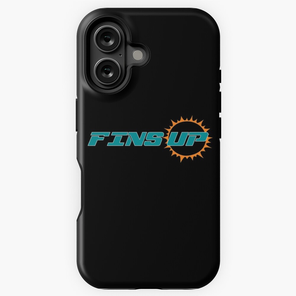 Fins up - Miami Dolphins - American Football - Fan Art iPhone Case