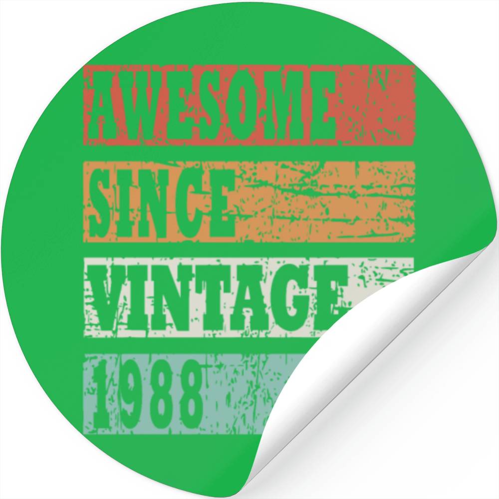 bday gift idea 1988 Stickers