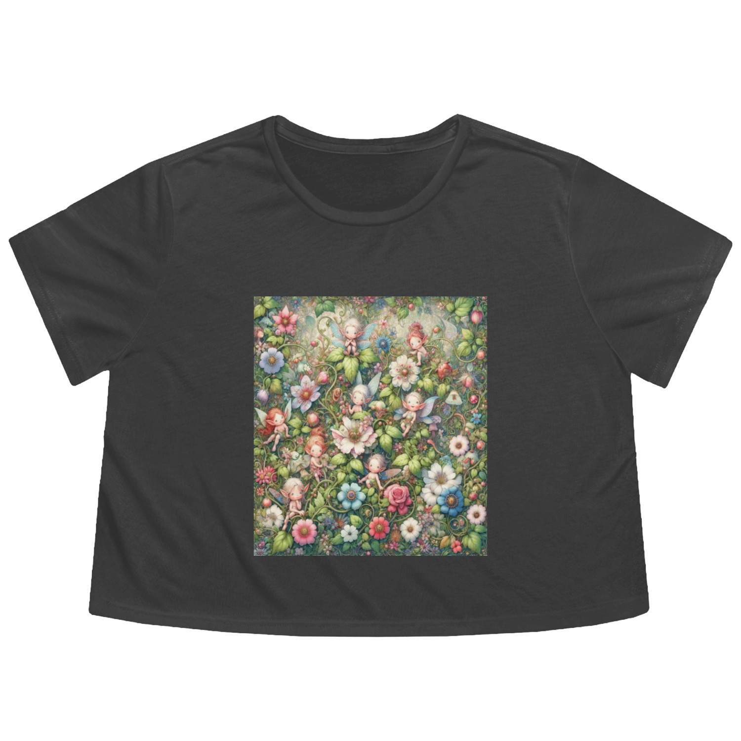 Fantasy Faerie s Blossom Flowy Cropped Tees