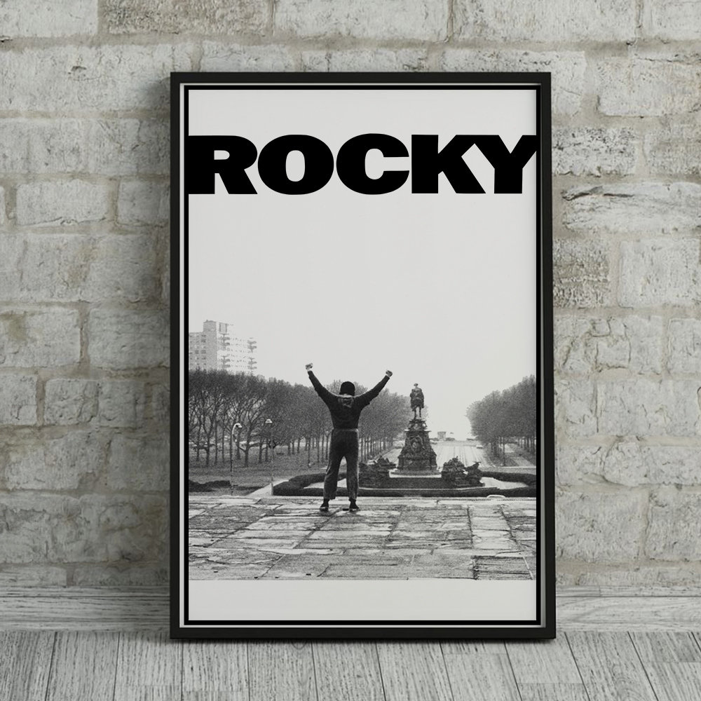 Rocky 1976 Movie Poster, Wall Decor, Space Decoration, Canvas Print, Fans Collection, Wall Art, Art Poster