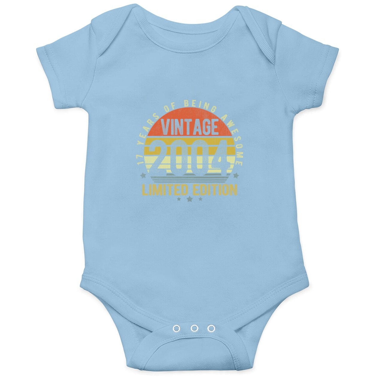 17 Year Old Vintage 2004 Limited Edition 17th Birthday Gifts Baby Bodysuit