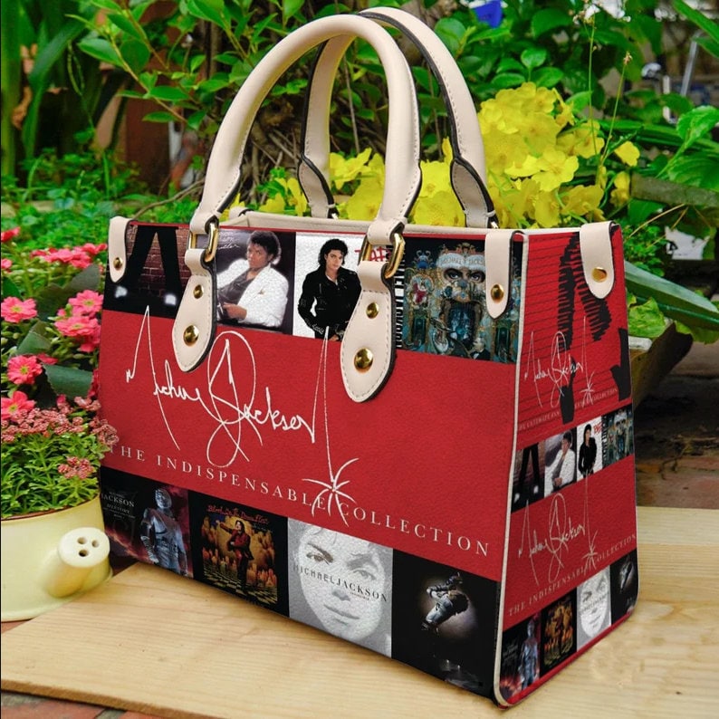 Michael Jackson Leather Bags, Michael Jackson Lovers Handbag, King Of Pop Bags, Shopping Bag,Handmade Bag