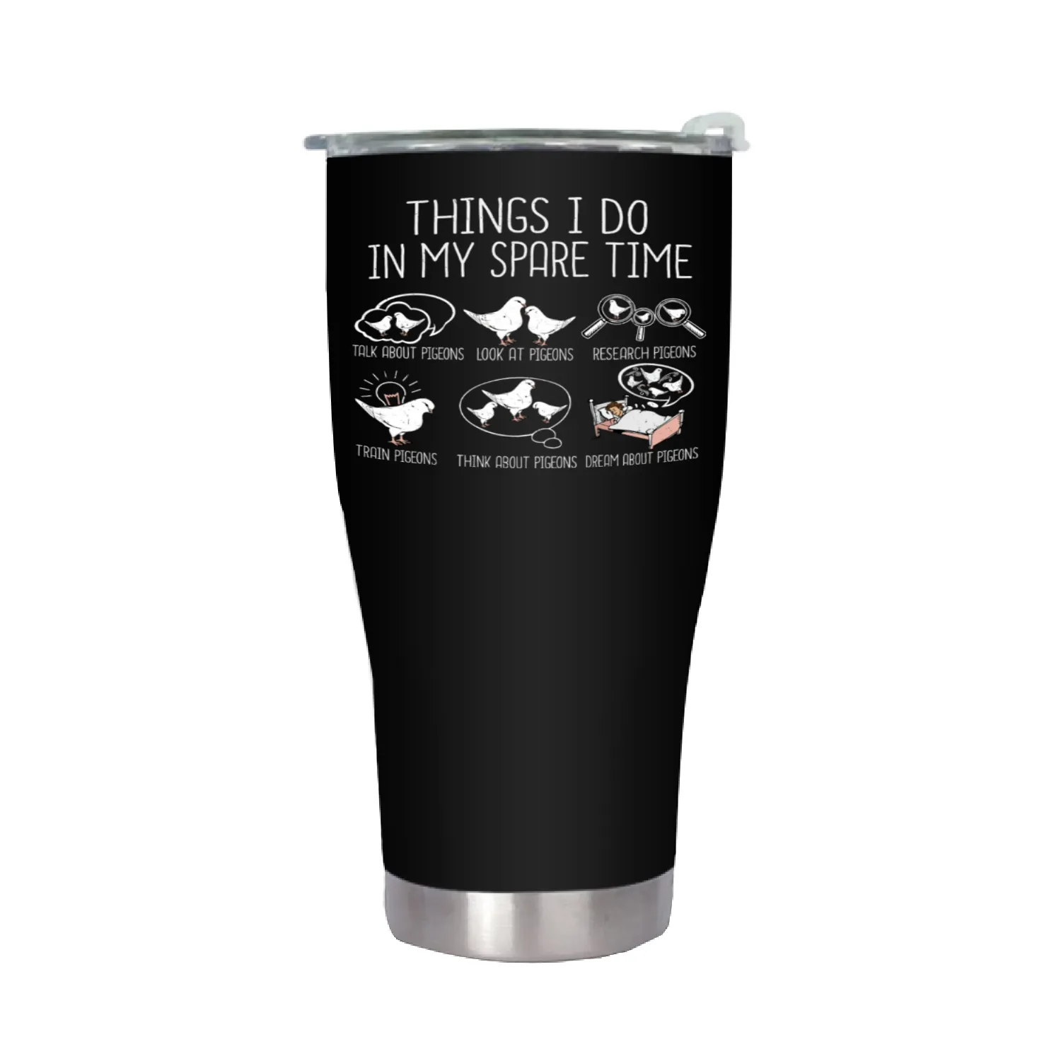 Pigeon Breeding Pigeon Racing Gift Men King Pigeon Stainless Steel Tumblers