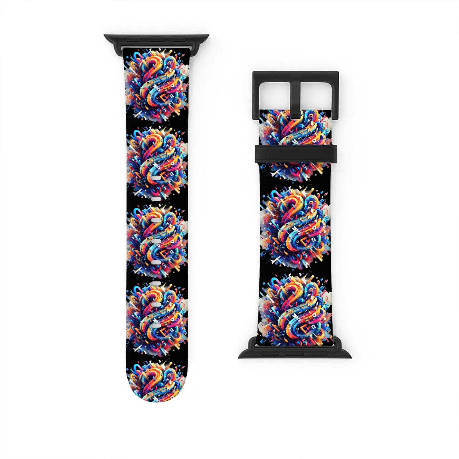 Abstract Lucky number and cool letters Watch Bands For Apple Watch