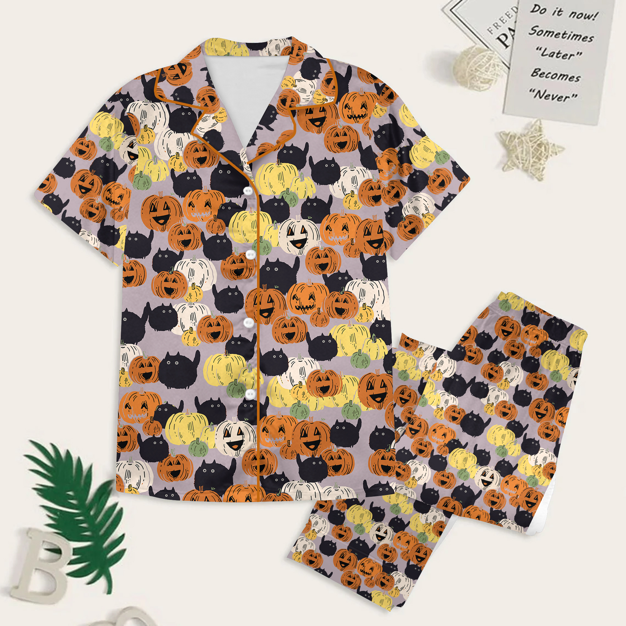 NWT Munki Womens Halloween Pajamas, Midnight Shirt, Pajamas Pants, Set Of Pajamas
