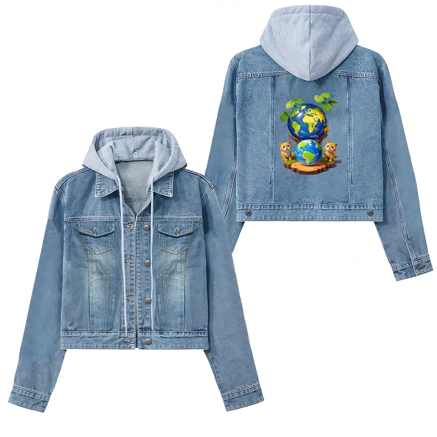 Earth Day Women's Denim Jackets