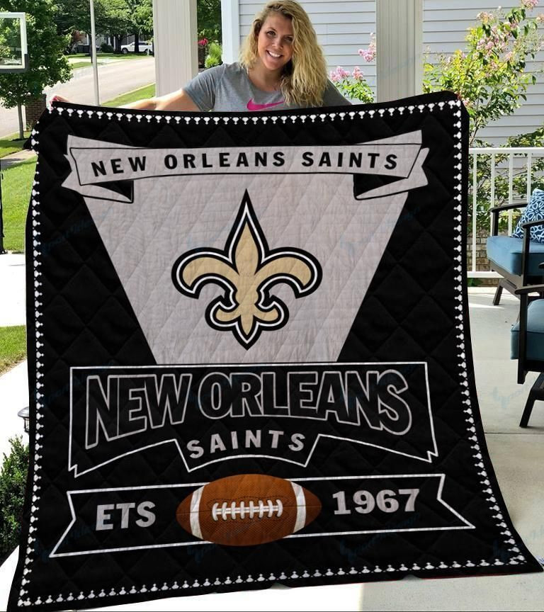 New Orleans Saints Logo Quilt