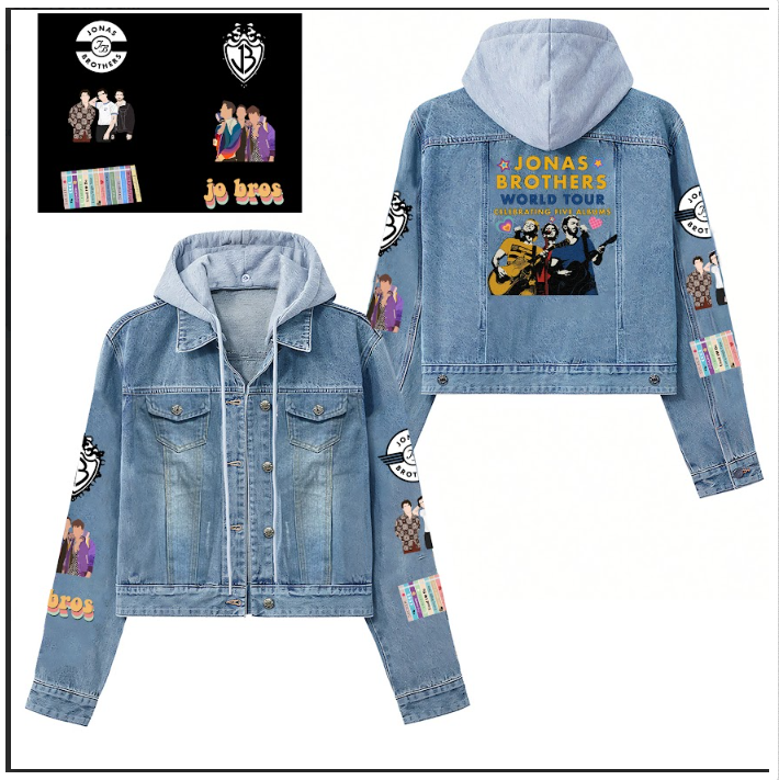 Jonas Brothers Youth Jacket, Jonas Brothers Denim Jacket, Jonas Brothers Jacket, Jonas Brothers Jacket Men, Jonas Brothers Gift