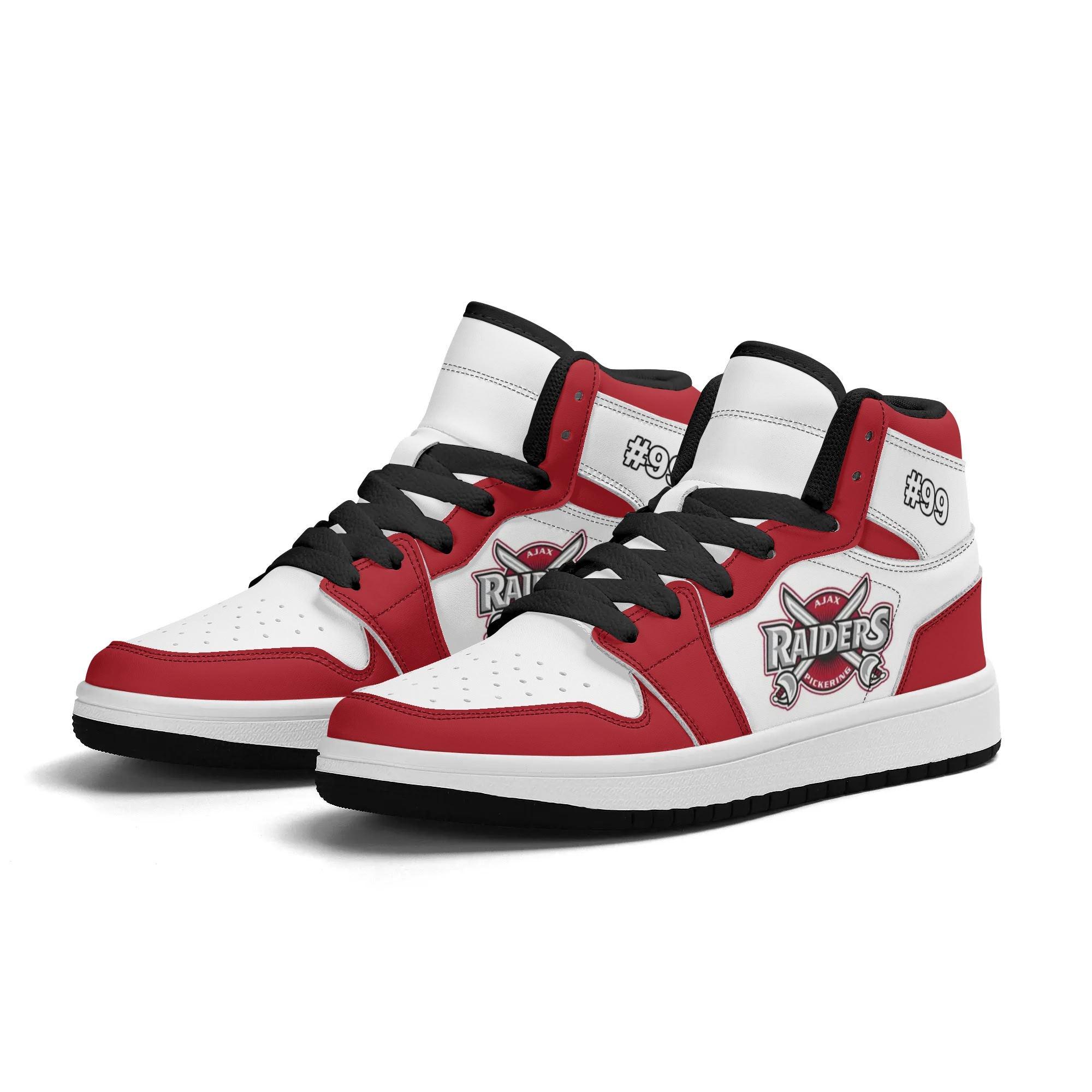Raiders Hockey Basketball Shoes | Men High-Top Sneakers