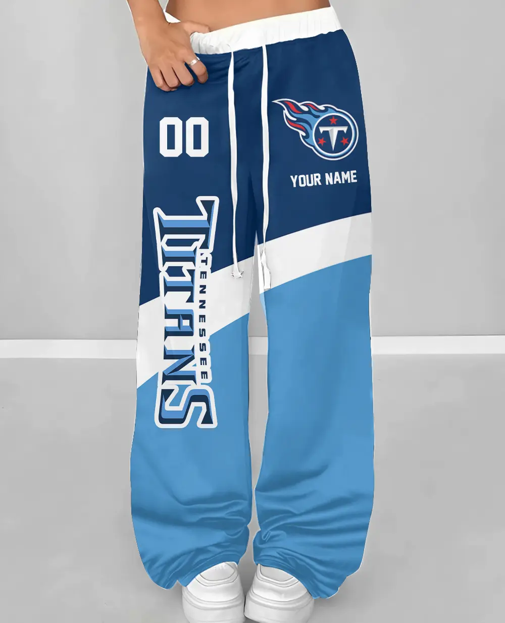 Tennessee Titans Personalized Wide Leg Lounge Pants