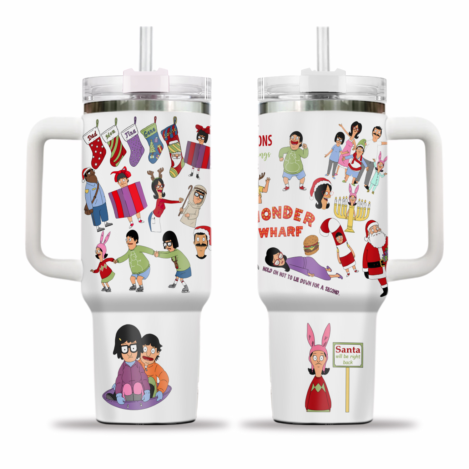 Bob' 40 Oz Tumbler, Christmas Lover Gift, Holiday Drinkware