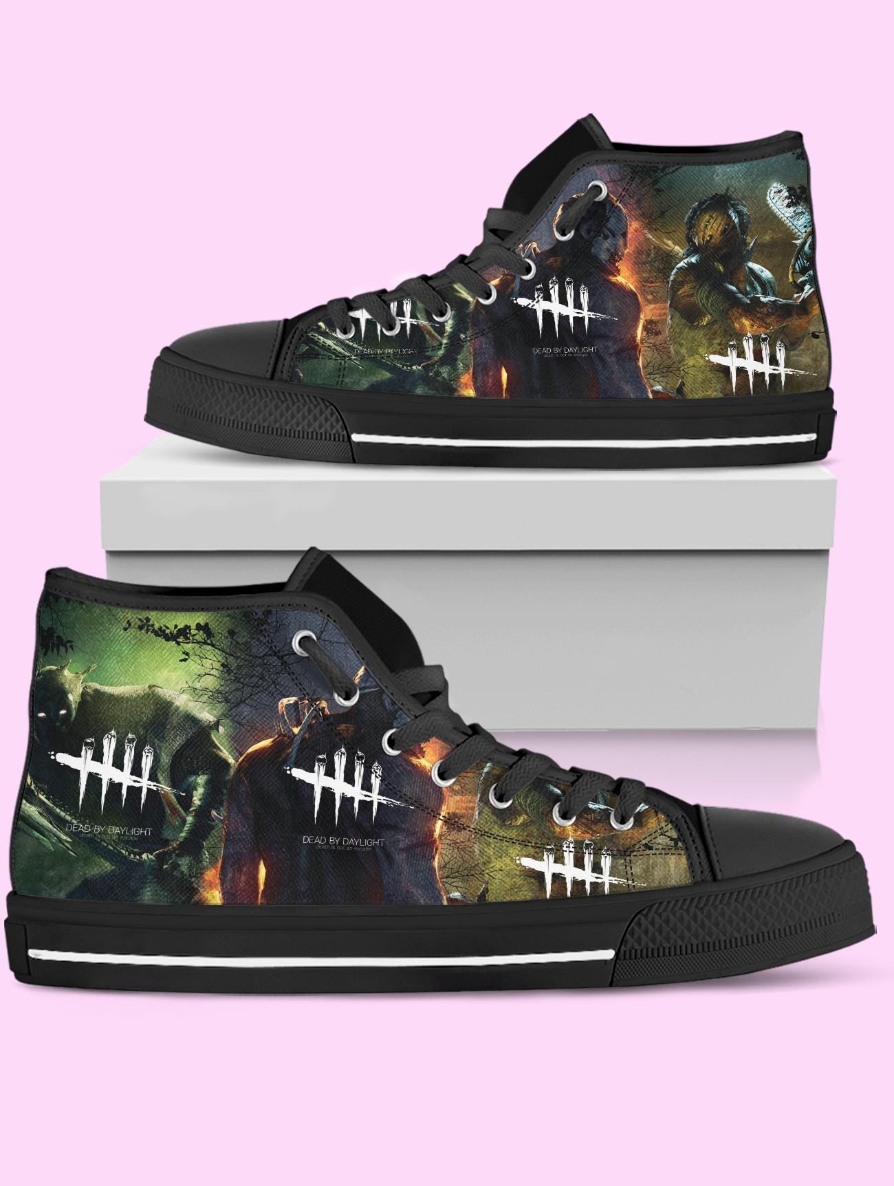 Dead by Daylight High Top Shoes, Video Game Sneakers for Women, Men