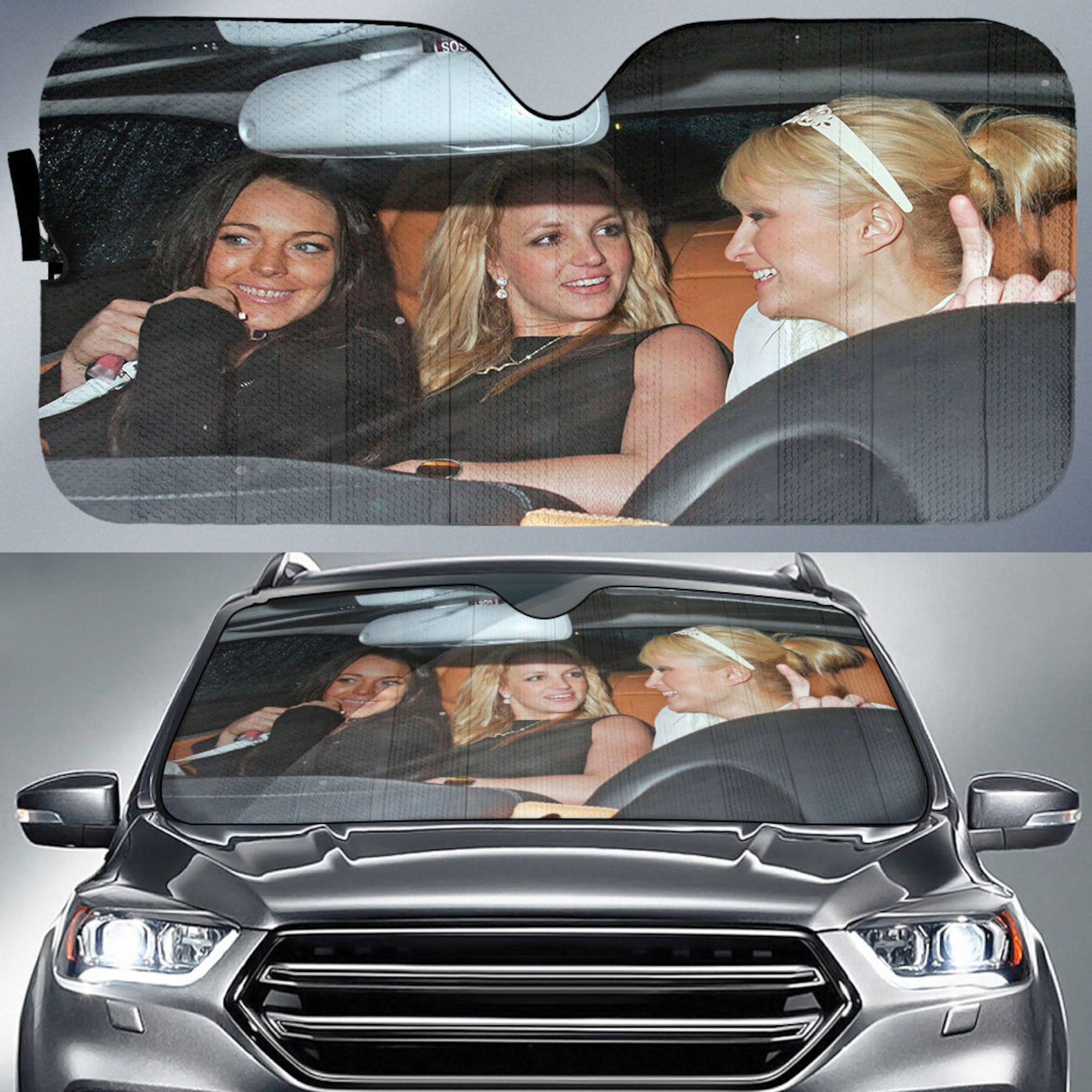 Paris Britney Lindsay Heat Car Sun Shade auto Accessories Iconic 2000s, Car Auto Sun Shade