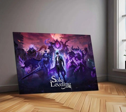 Solo Leveling Shadow Hunter Wall Poster - Vertical Anime Print