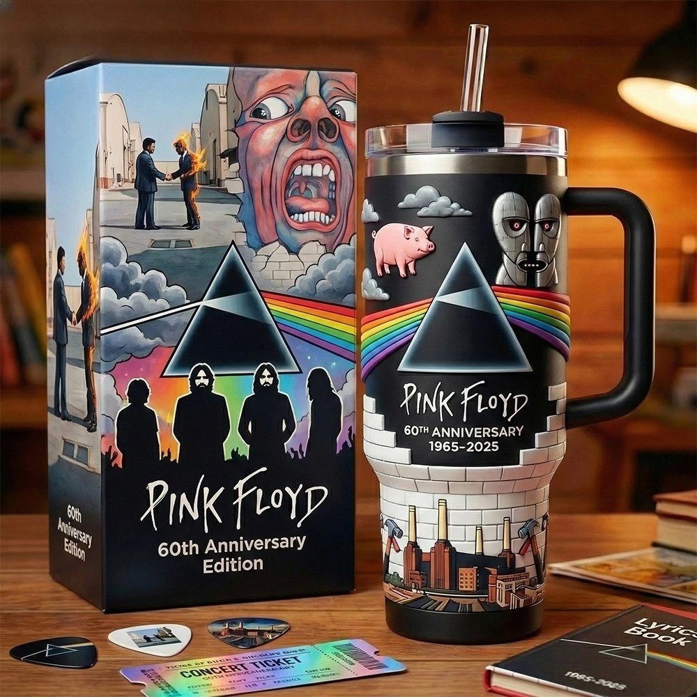 Pink Floyd 60Th Anniversary 40Oz Tumbler