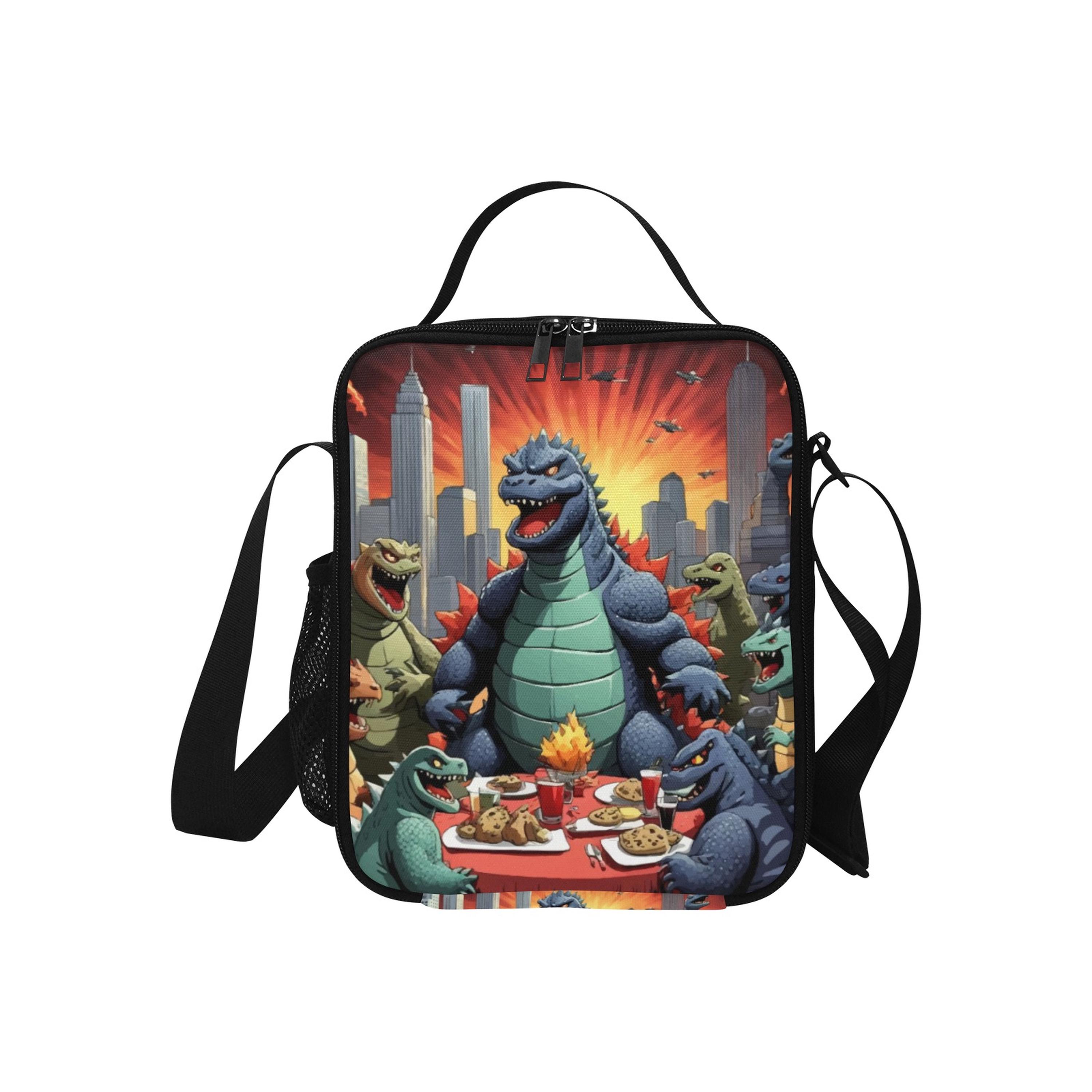 Japan Comics Cartoon Dinosaur Party Kids Lunch Bag for Boys and Girls