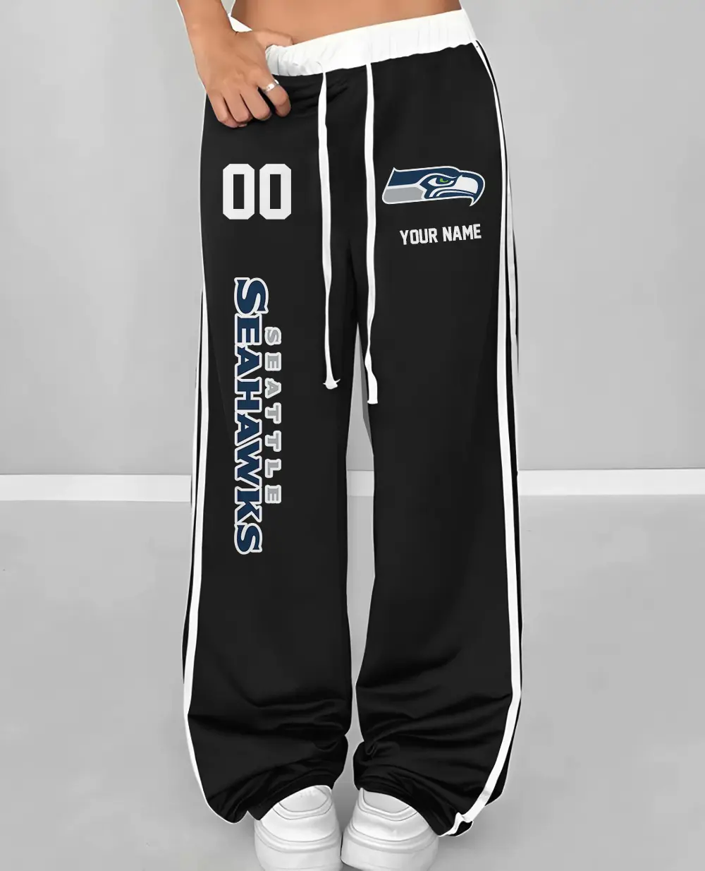 Seattle Seahawks Personalized Wide Leg Lounge Pants