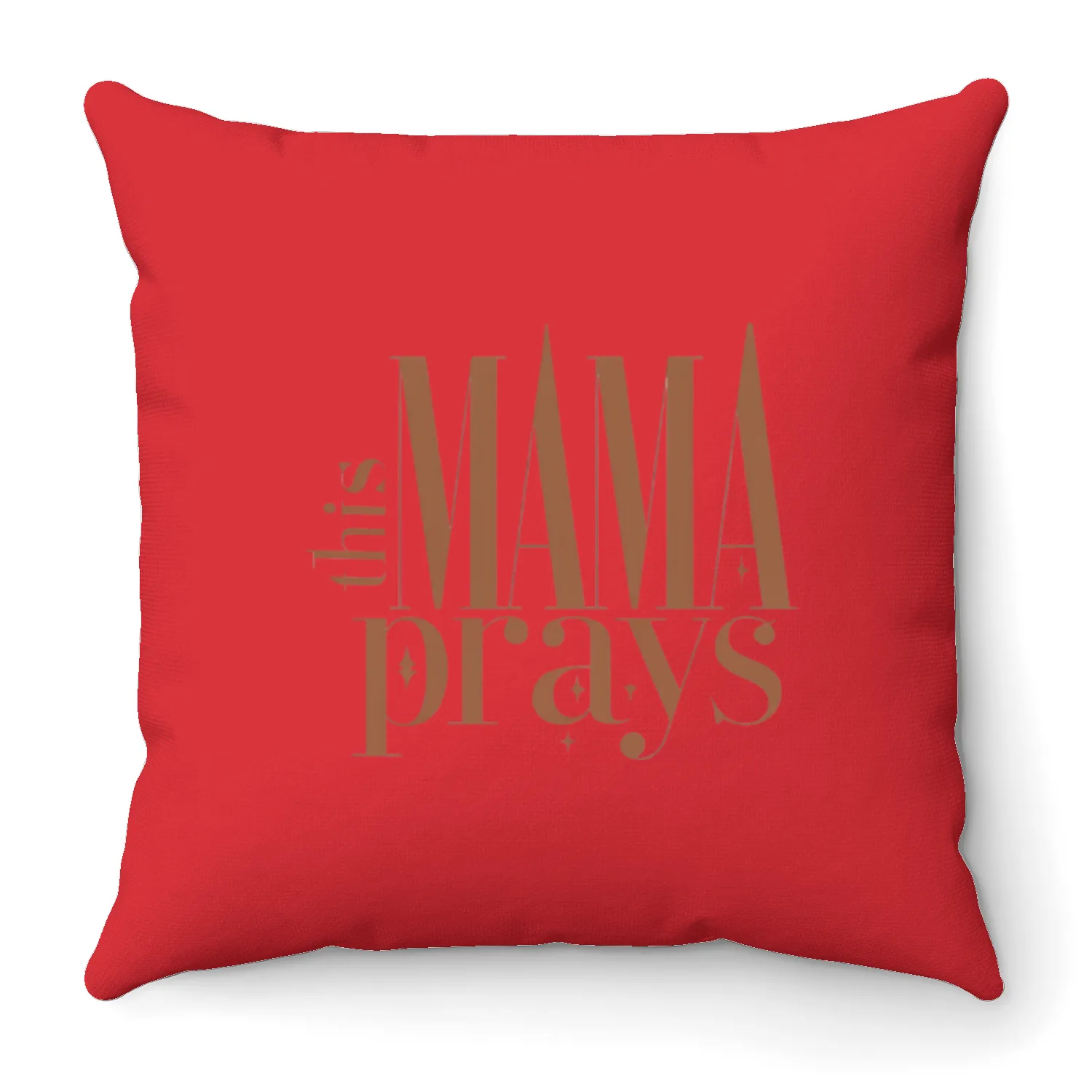 This Mama Prays Women's Softstyle Throw Pillows, Christian M