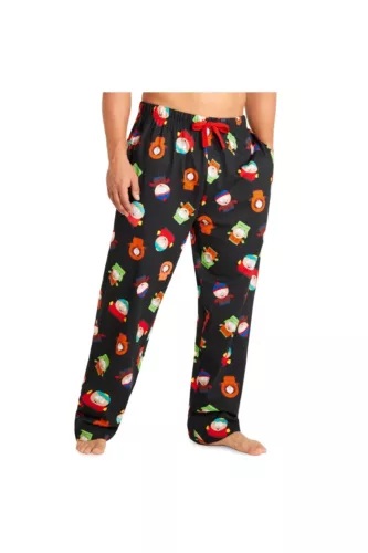 South Park Mens Lounge Bottoms All Over Print Pyjama Pants Soft Breathable