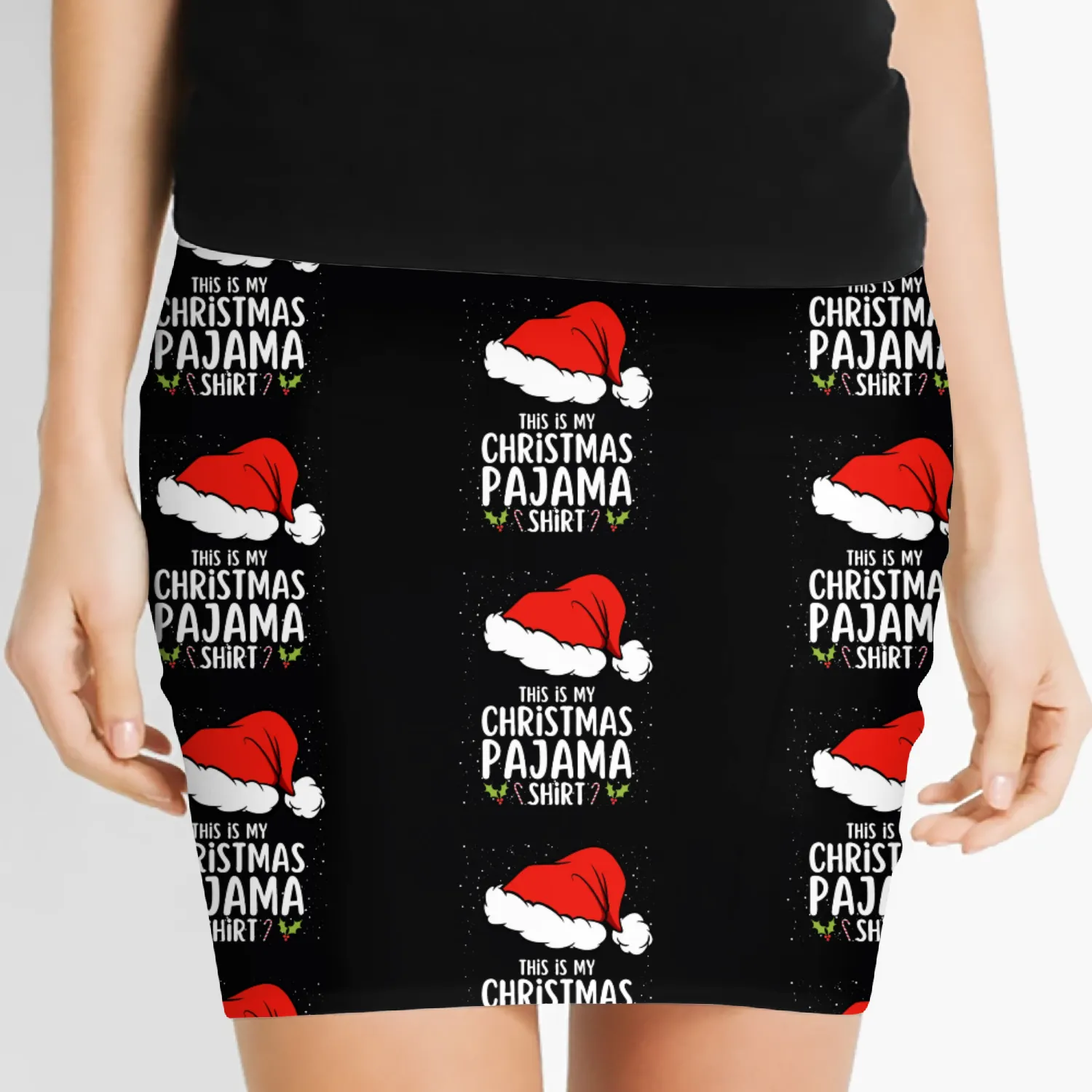 Christmas Pajamas Pajamas Sleep Women's Mini Skirts