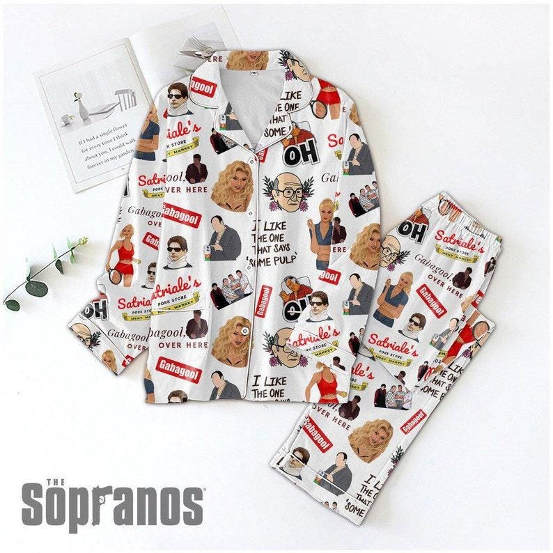 Tony Soprano Pajamas, The Sopranos Women Pajamas, Mob Gangster Series Holiday, Tony Soprano Shirt, Duck Movie Fan Gift