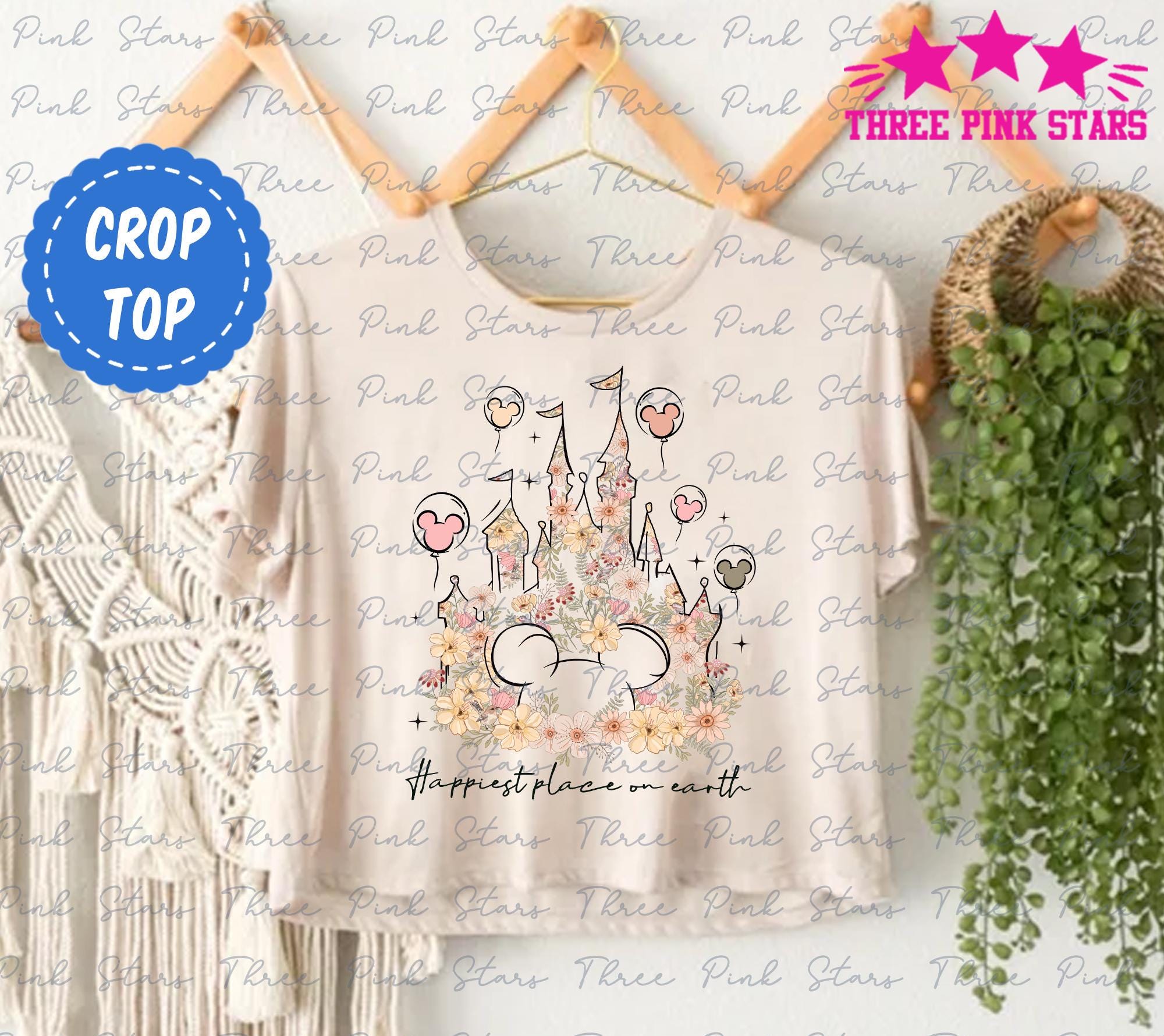 Happiest Place on Earth Crop Top, Magic Kingdom Crop Top, Magical World Crop Top