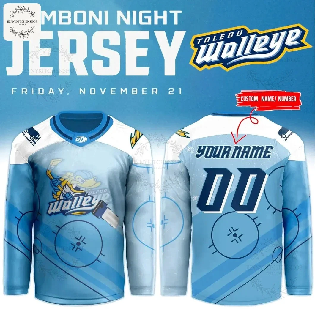 Toledo *Walleye x 2025 Zamboni Night New Hockey Jersey