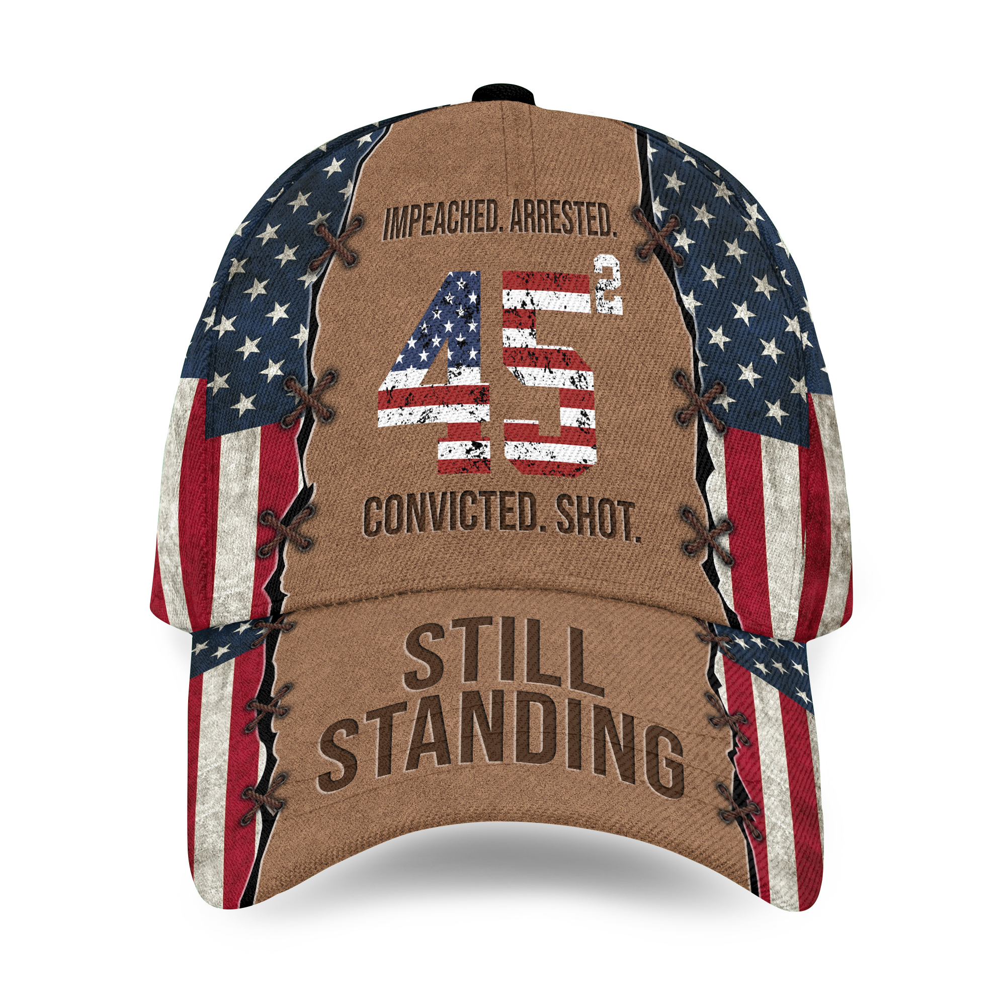 Impeached Arrested Convicted Shot Still Standing Trump 47 Classic Baseball Cap