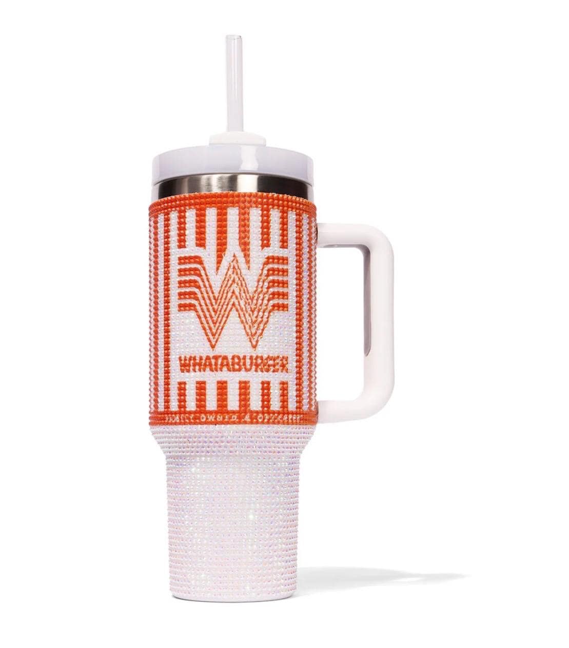 WhatAburger Bling Tumbler 40 oz Texas Fast Food Cup