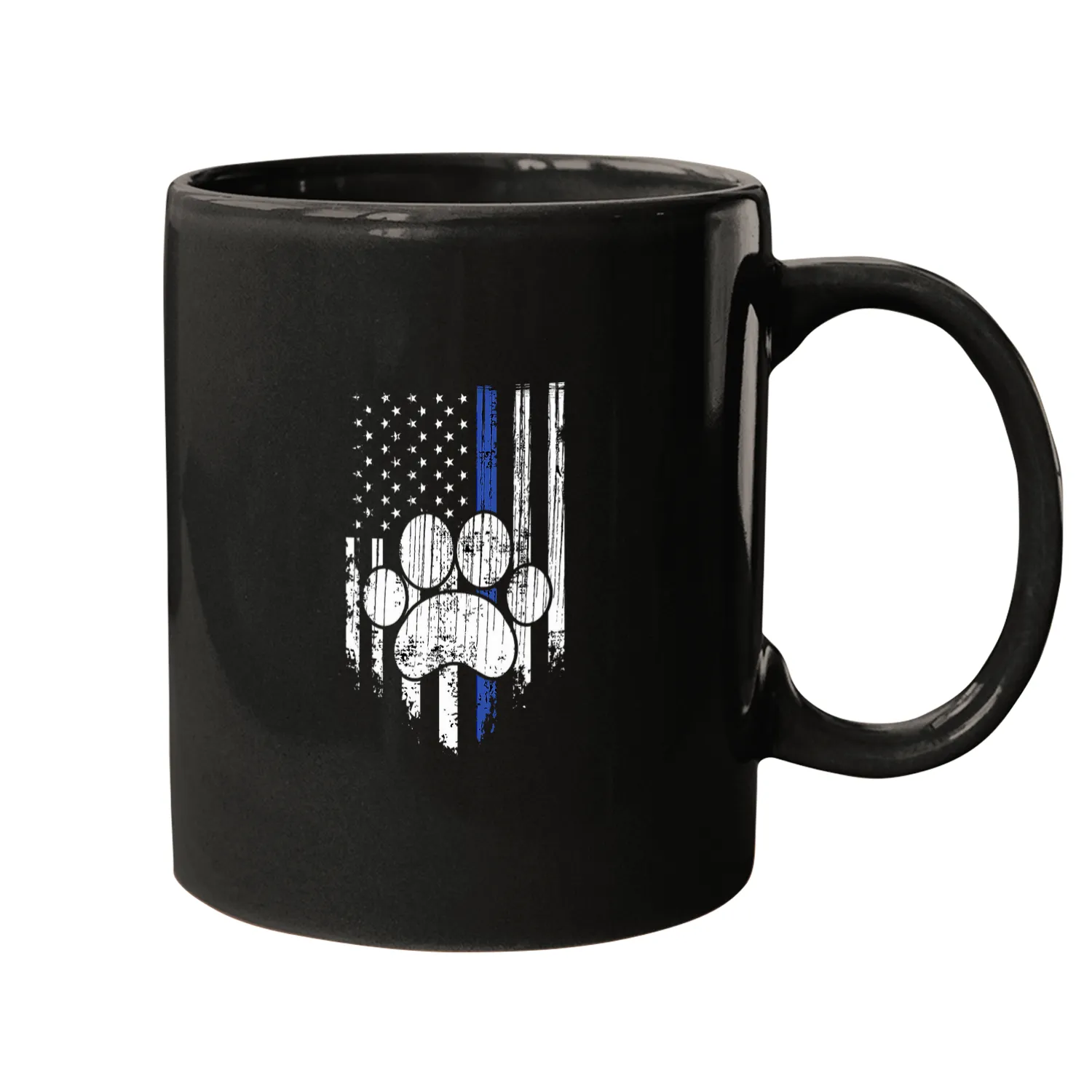 Police German Shepard Paw Mugs