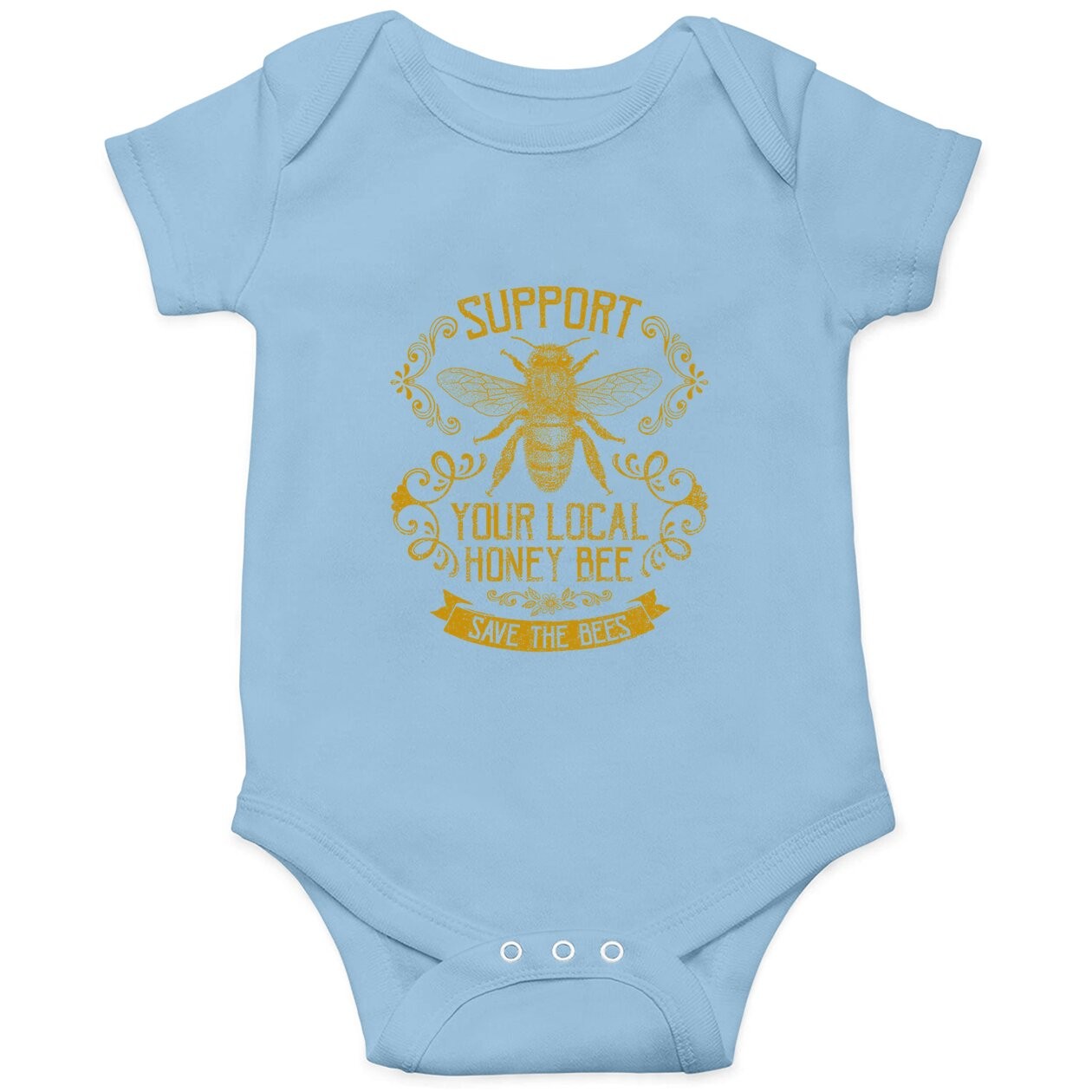 Honey Bee Bee Keeper Design Baby Bodysuit