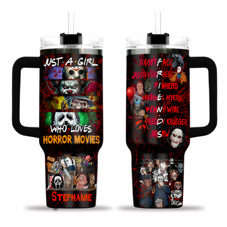 Personalized Horror Movies 40oz Tumbler