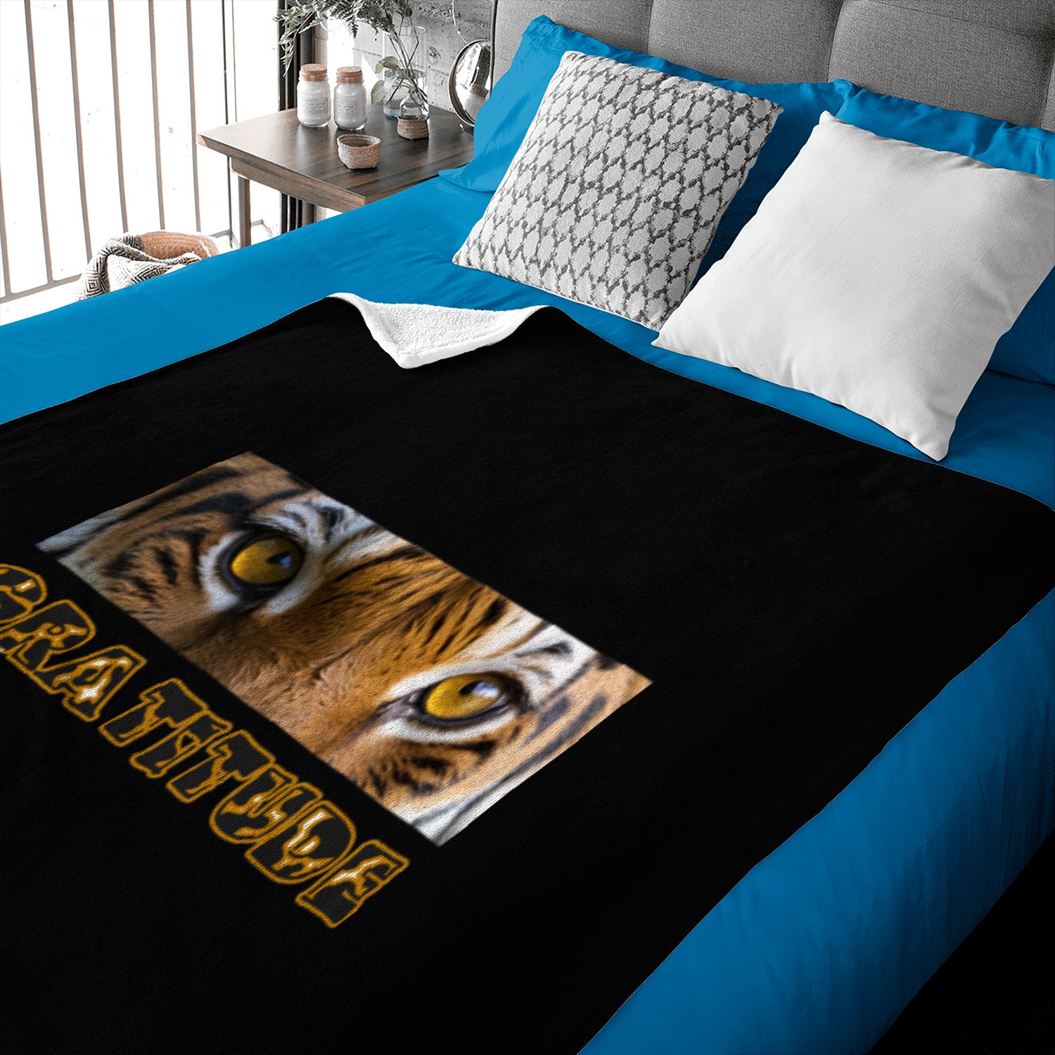 Gratitude Tiger – Powerful Wild Spirit Art Baby Blankets