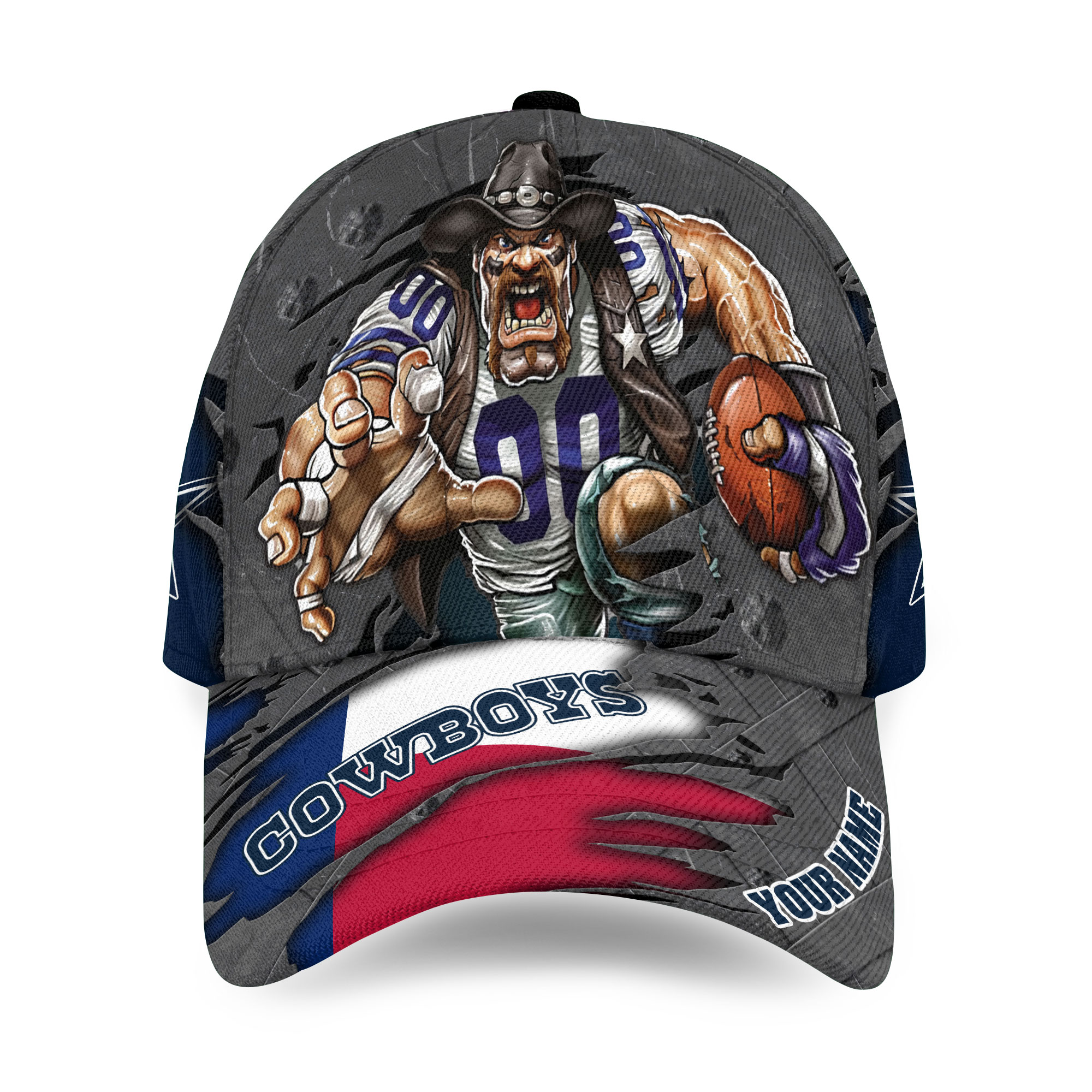 Personalized Dallas Team Cowboys Mascot Baseball Cap Gift