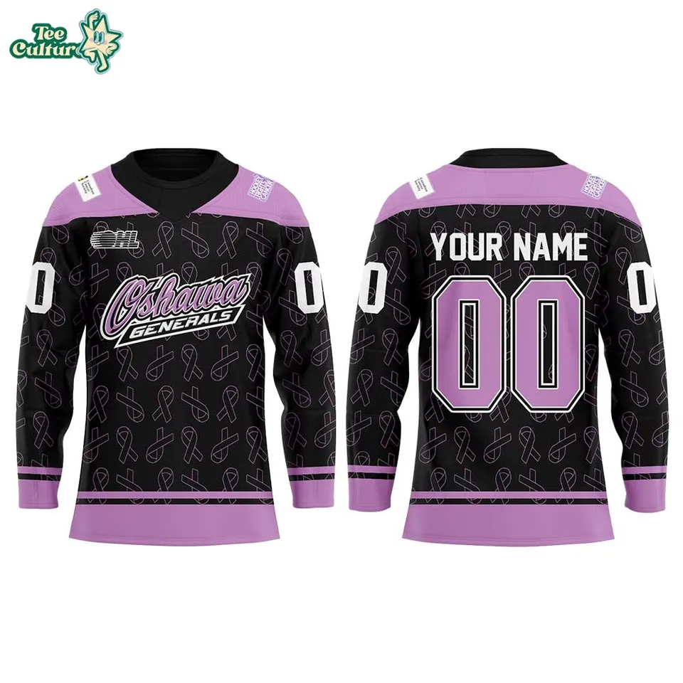 O Generals Fight Cancer 2026 Hockey Jersey Custom Name and Number