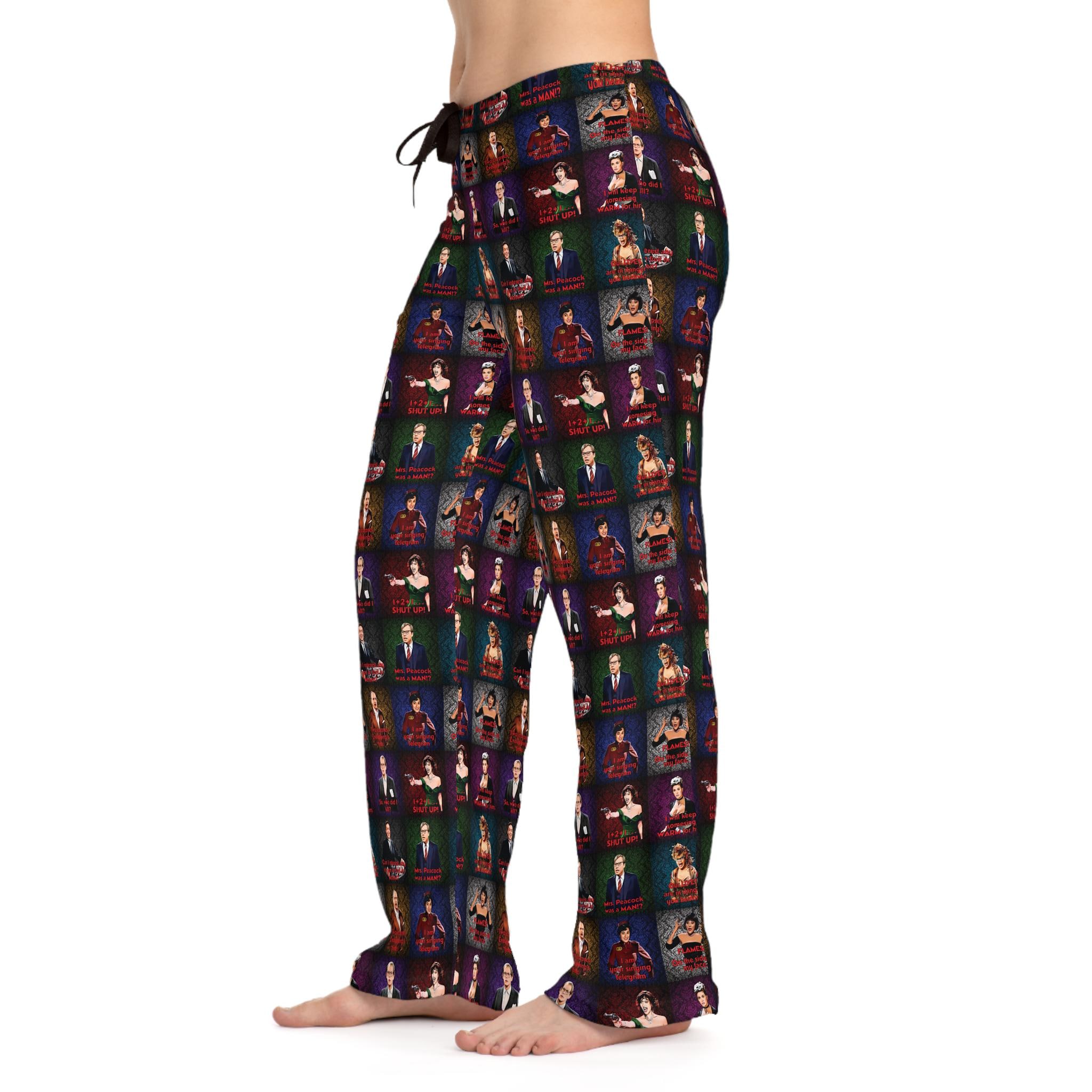 Clue Movie Cast Women's Pajama Pants, Lounge Pants, Mystery Movie Fan Gift, Cozy Movie Night Wear, Sleepwear for Her