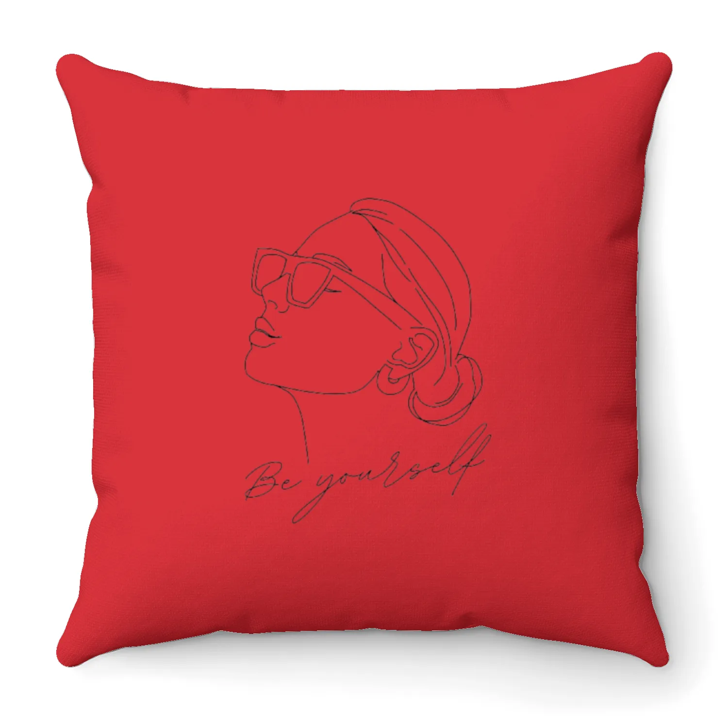 be your self Throw Pillows