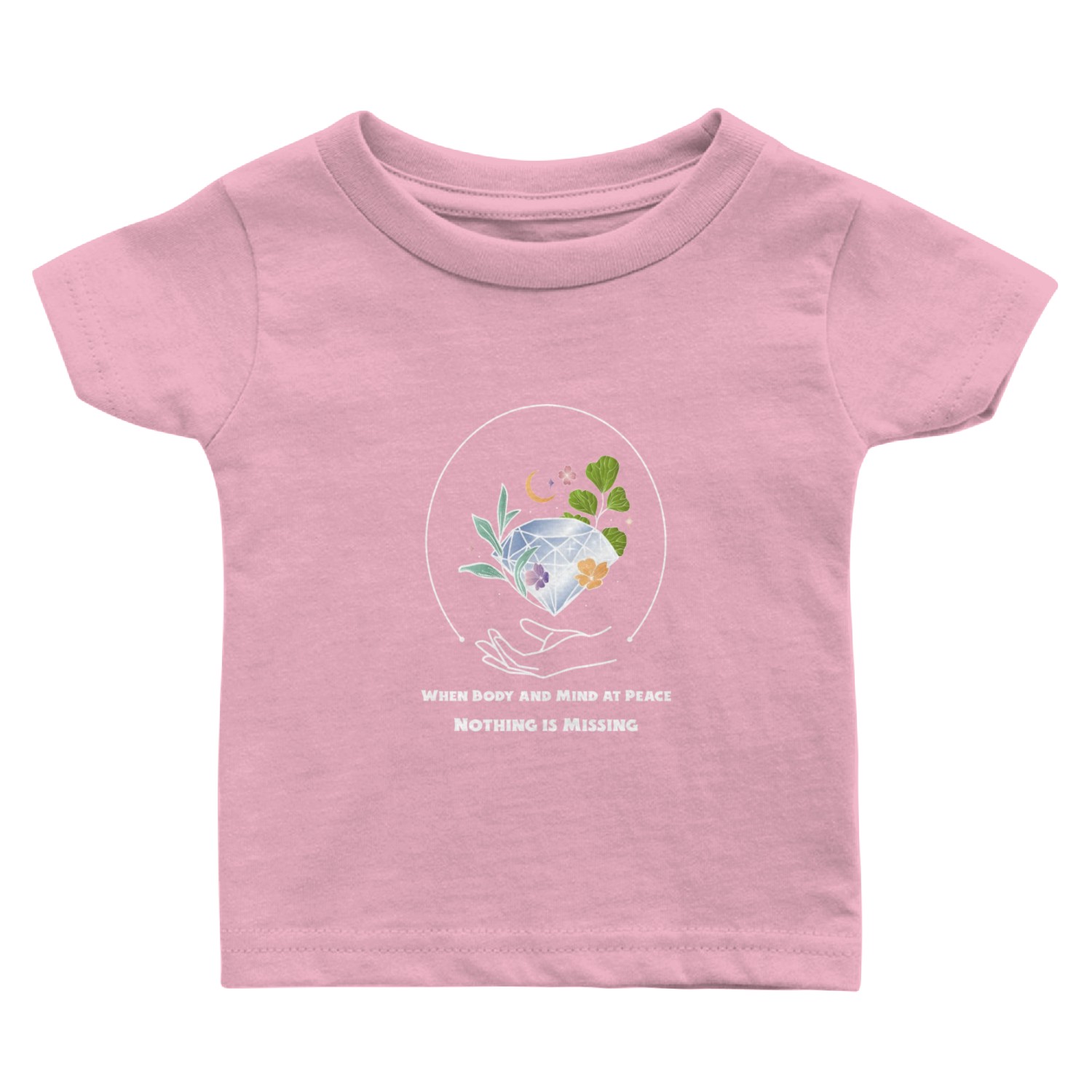 Body and Mind in harmony Baby T Shirts
