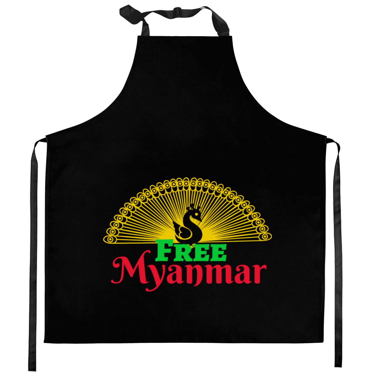 Burmese solidarity. Kitchen Aprons