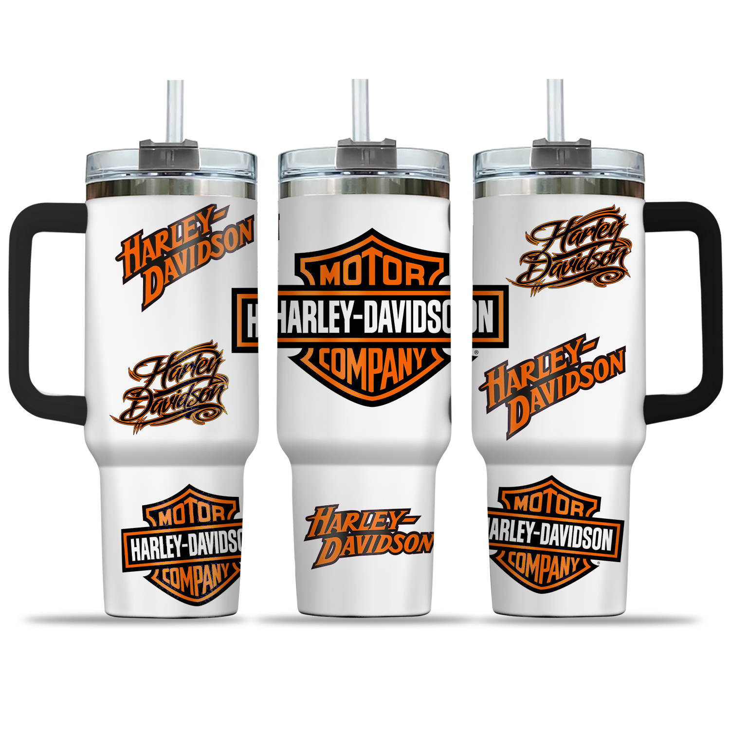 40oz Motorcycle theme Tumbler