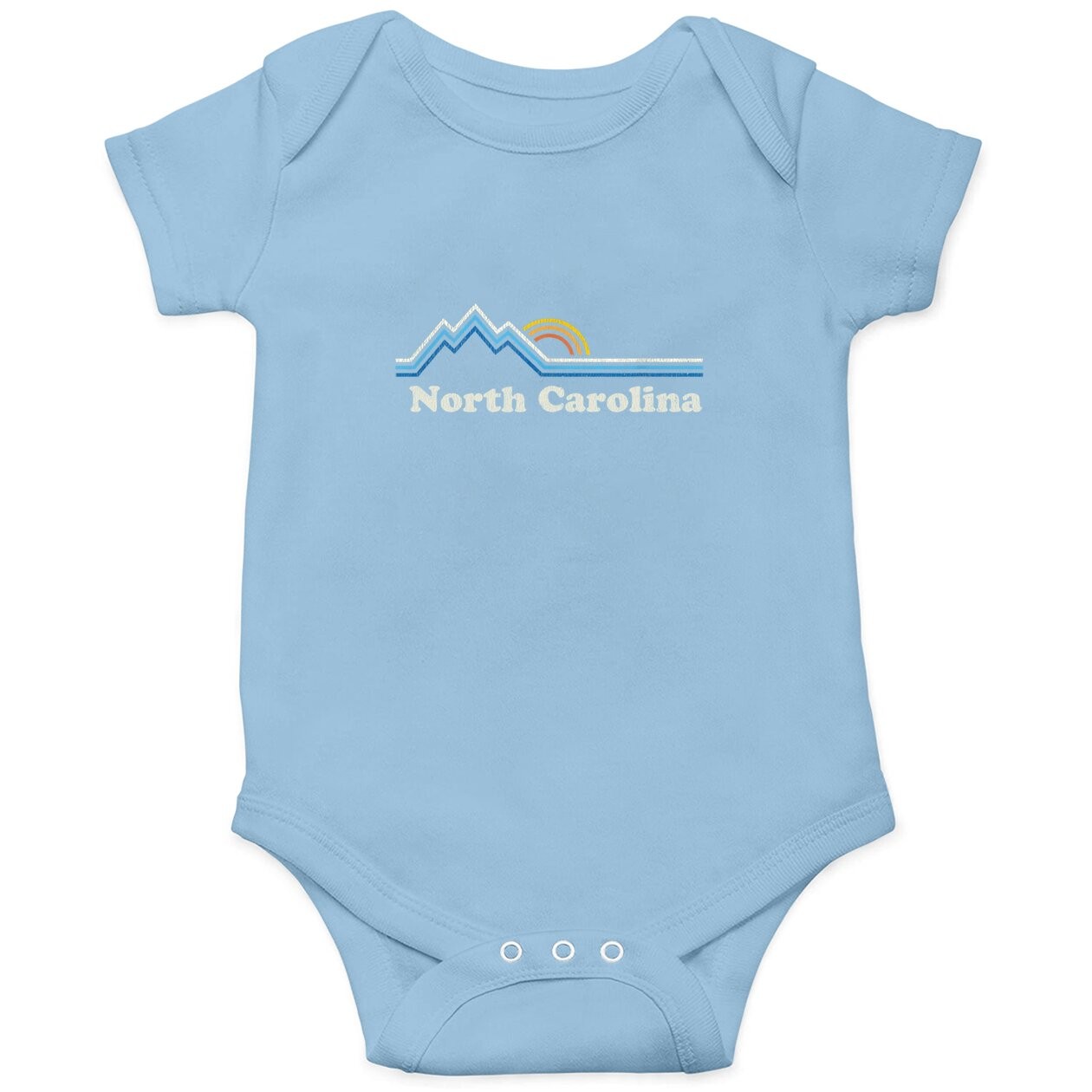 Retro North Carolina Nc Vintage Mountains Baby Bodysuit