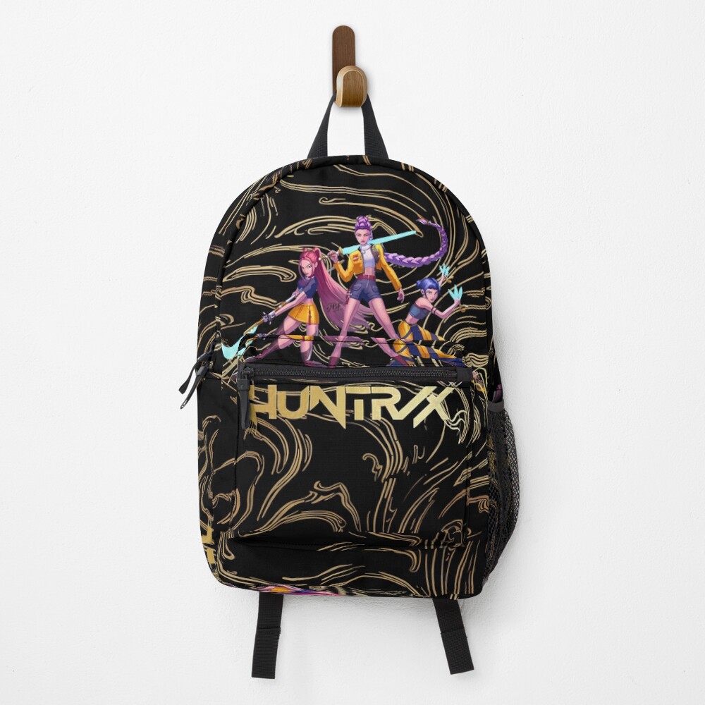 Huntrix gathered painting demon hunters golden flow Backpack, Back to School Fan Gift
