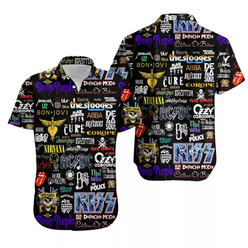Classic Rock Unisex Hawaiian Shirt ,Rock Shirt