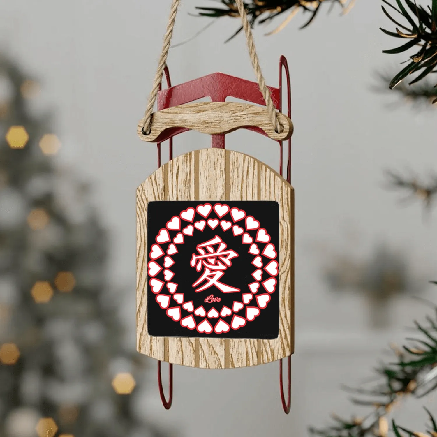 Love (Ai) Sled Ornaments