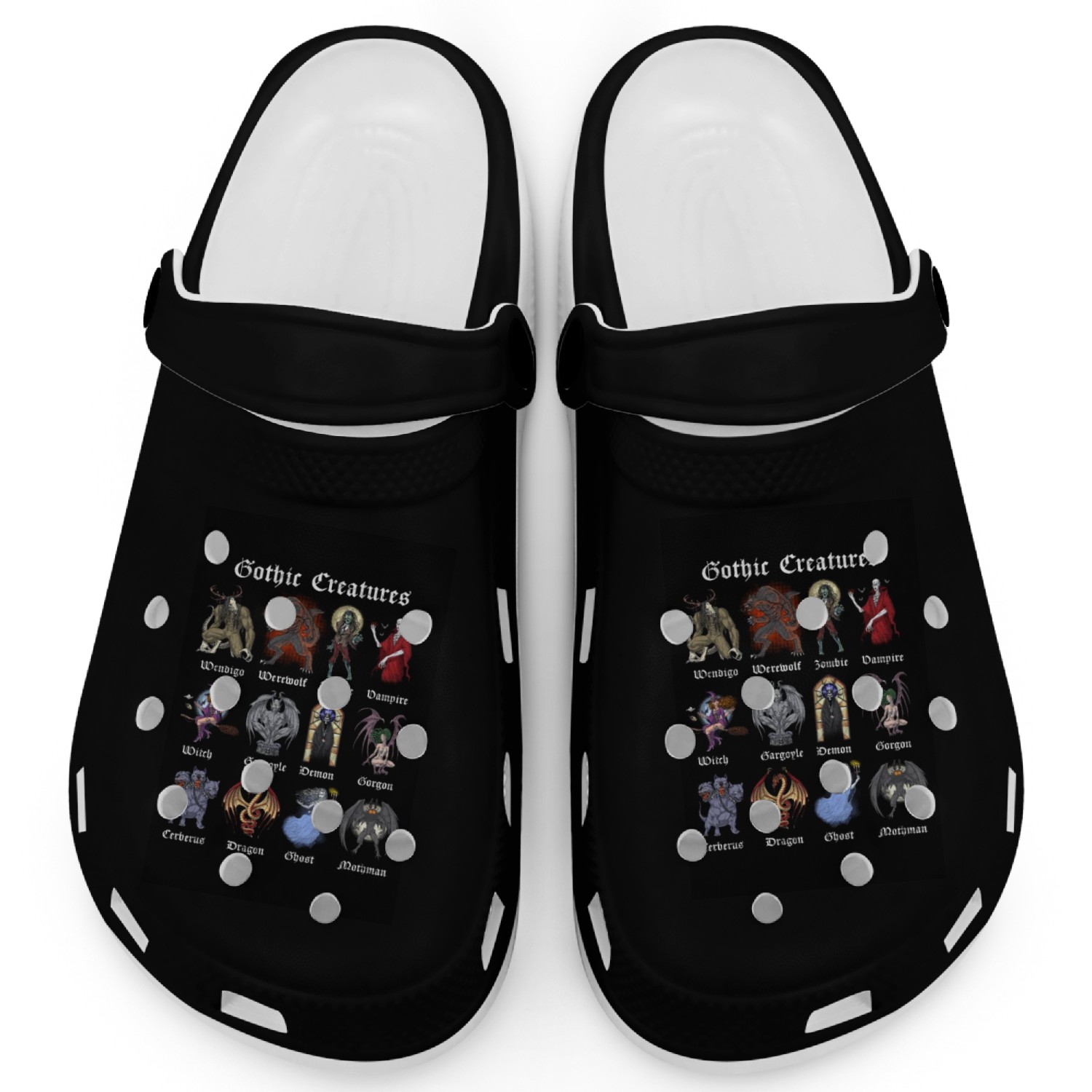 Mythical Gothic Creatures Clogs